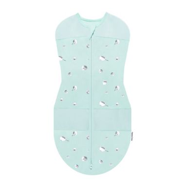 Happiest Baby Large Planets Sleepea Organic Cotton Swaddle in Blue/Green. View a larger version of this product image.