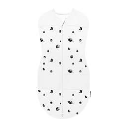 Happiest Baby Small Planets Sleepea Organic Cotton Swaddle in White/Black
