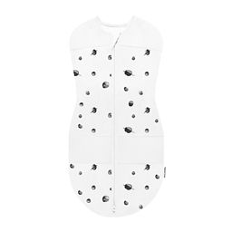 Happiest Baby Planets Sleepea Organic Cotton Swaddle in White/Black
