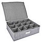 Alternate image 1 for Our Table&trade; Quilted Mug Storage Case in Grey