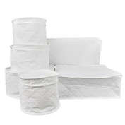 Simply Essential&trade; 6-Piece Quilted Dinnerware Storage Set in White
