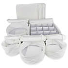 Alternate image 1 for Simply Essential&trade; 6-Piece Quilted Dinnerware Storage Set in White