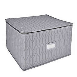 Our Table™ Quilted Stemware Storage Case in Grey