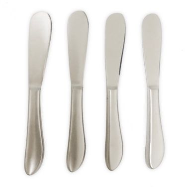 Simply Essential&trade; Stainless Steel Cheese Spreaders (Set of 4). View a larger version of this product image.
