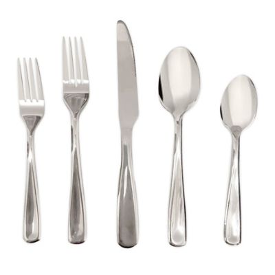 Simply Essential&trade; Stainless Steel Mirror 20-Piece Flatware Set