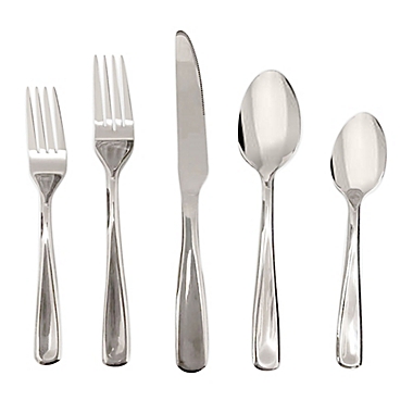 Simply Essential&trade; Stainless Steel Mirror 20-Piece Flatware Set. View a larger version of this product image.