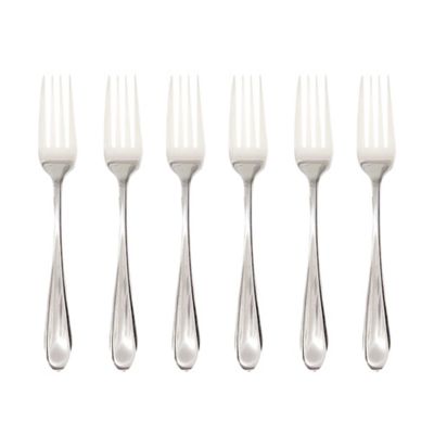 6-Set Simply Essential Stainless Steel Mirror Dinner Fork