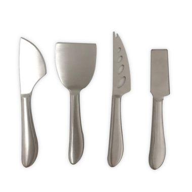 Simply Essential&trade; Stainless Steel Cheese Knives (Set of 4). View a larger version of this product image.