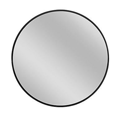 Neutype 20-Inch Round Wall Mirror in Black. View a larger version of this product image.