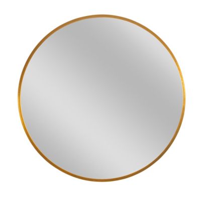 Neutype 20-Inch Round Wall Mirror in Gold
