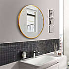 Alternate image 1 for Neutype 20-Inch Round Wall Mirror in Gold