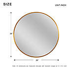 Alternate image 5 for Neutype 20-Inch Round Wall Mirror in Gold