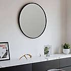 Alternate image 2 for Neutype 32-Inch Round Wall Mirror in Black