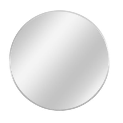 Neutype 32-Inch Round Wall Mirror in Silver