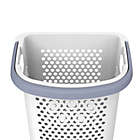 Alternate image 2 for Simply Essential&trade; Tall Hamper with Wheels in White/Grey