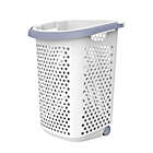 Alternate image 0 for Simply Essential&trade; Tall Hamper with Wheels in White/Grey
