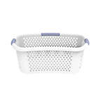 Alternate image 2 for Simply Essential&trade; Hip Hugger Laundry Basket in White/Grey
