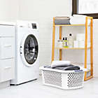 Alternate image 1 for Simply Essential&trade; Hip Hugger Laundry Basket in White/Grey