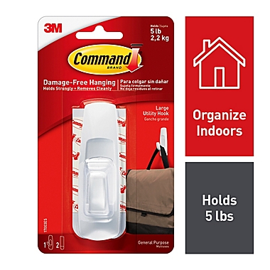 3M Command&trade; Large Hook. View a larger version of this product image.