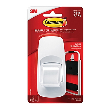 3M Command&trade; Jumbo Hook in White. View a larger version of this product image.