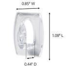 Alternate image 2 for 3M Command&trade; Plastic Damage-Free Hanging Mini Wall Hooks in Clear (Set of 6)