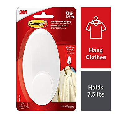 3M Command&trade; Clothes Hanger in White. View a larger version of this product image.