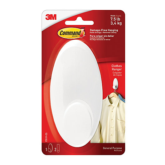 Alternate image 1 for 3M Command™ Clothes Hanger in White