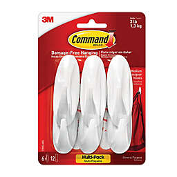 3M Command™ 6-Count Medium Designer Hooks in White