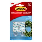 Alternate image 0 for 3M Command&trade; Damage-Free Hanging Medium Wall Hooks in Clear (Set of 2)