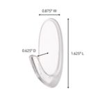 Alternate image 2 for 3M Command&trade; Removable Medium Clear Wall Hooks (6-Pack)
