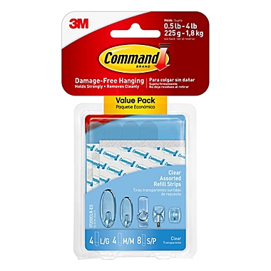 Medium 3M Command Hook Strip Small Refill Picture Hook Strip Large 