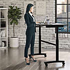 Alternate image 2 for Atlantic Height Adjustable Desk with Casters in Black