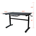 Alternate image 3 for Atlantic Height Adjustable Desk with Casters in Black