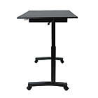Alternate image 6 for Atlantic Height Adjustable Desk with Casters in Black