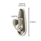 Alternate image 2 for 3M Command&trade; Large Adhesive Mount Metal Hook in Brushed Nickel