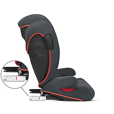 CYBEX Solution B2-Fix +Lux Booster Seat in Steel Grey. View a larger version of this product image.