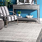 Alternate image 1 for nuLOOM Catherine Henna Tribal Bands 10&#39; x 14&#39; Area Rug in Grey