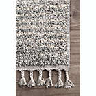 Alternate image 2 for nuLOOM Bria Moroccan Diamond Tassel 2&#39; x 3&#39; Accent Rug in Grey