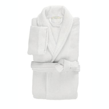 Haven&trade; Waffle Small Organic Cotton Robe in White. View a larger version of this product image.