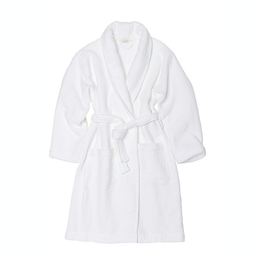 Alternate image 1 for Haven™ Waffle Large/X-Large Organic Cotton Robe in White