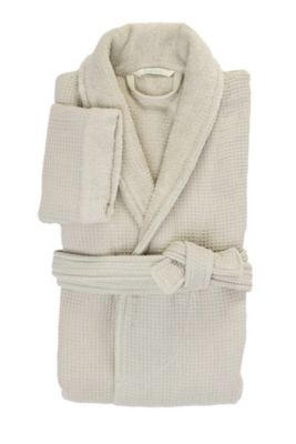 Haven&trade; Waffle Small Organic Cotton Robe in Lunar Rock