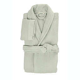 Haven™ Waffle Small Organic Cotton Robe in Grey