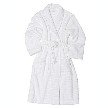 Haven&trade; Wave Small/Medium Organic Cotton Robe in Bright White. View a larger version of this product image.