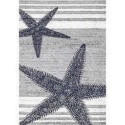 nuLOOM 2'3 x 3'10 Thomas Paul Starfish Rug in Grey