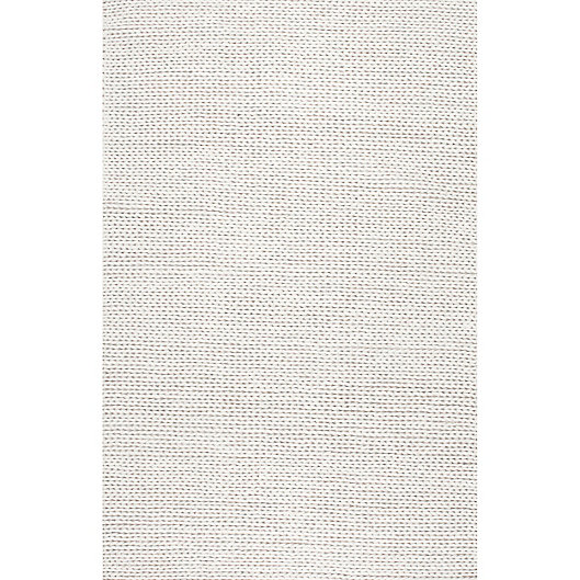 Alternate image 1 for nuLOOM Chunky Woolen Cable 8-Foot x 10-Foot Area Rug in Off-White