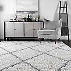 Alternate image 2 for nuLOOM Shanna Shaggy 5-Foot 3-Inch x 7-Foot 6-Inch Area Rug in White