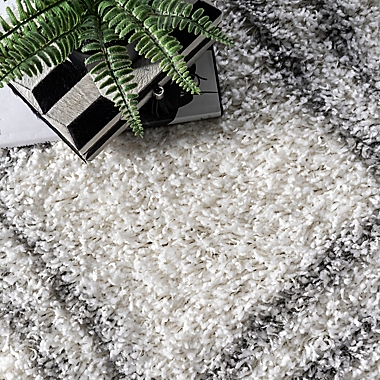 nuLOOM Iola Easy 5-Foot 3-Inch x 7-Foot 6-Inch Shag Area Rug in White. View a larger version of this product image.