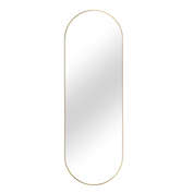 Neutype 64-Inch x 21-Inch Rectangular Solid Wood Full-Length Mirror in Gold