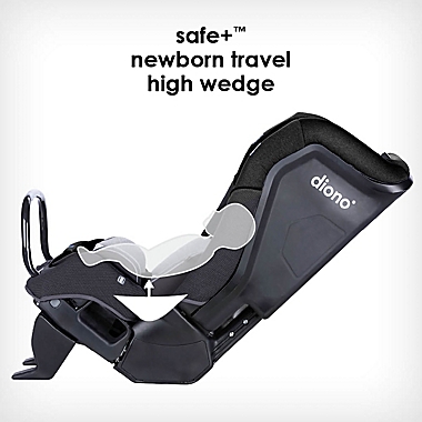 Diono radian&reg; 3QX Ultimate 3 Across All-in-One Convertible Car Seat in Black. View a larger version of this product image.