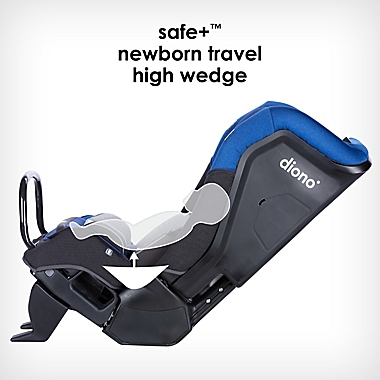 Diono radian&reg; 3QX Ultimate 3 Across All-in-One Convertible Car Seat in Blue. View a larger version of this product image.